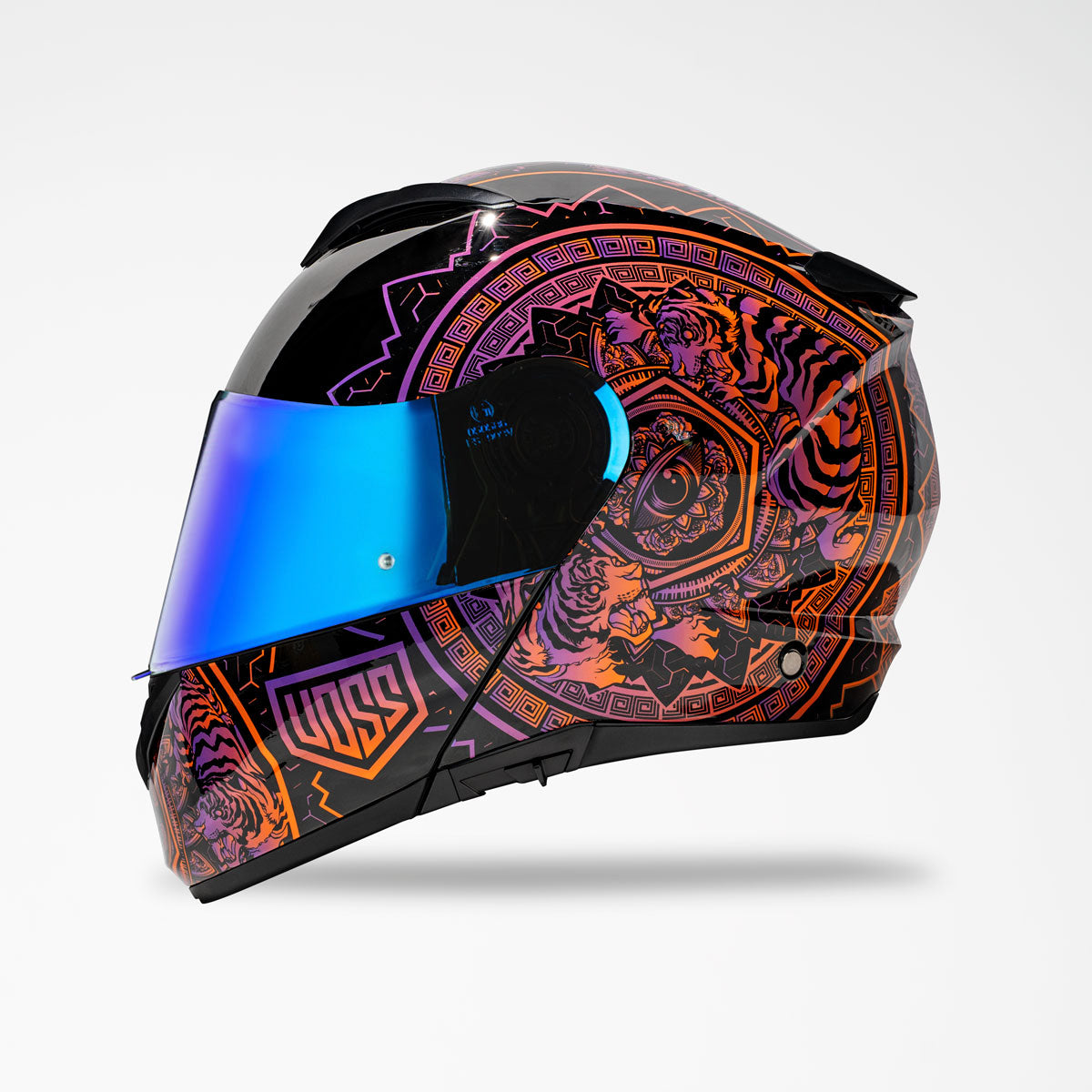 Voss 580 Conquest Gloss Neon Mandala Helmet