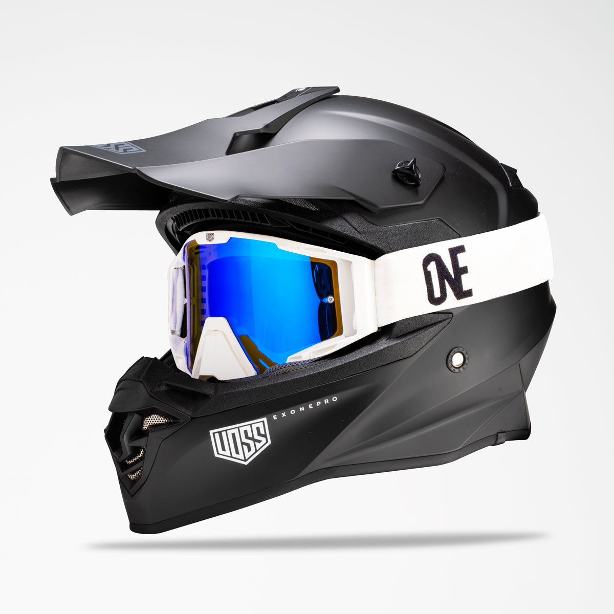 Voss 801 X1 Pro Dirt Blackout Helmet