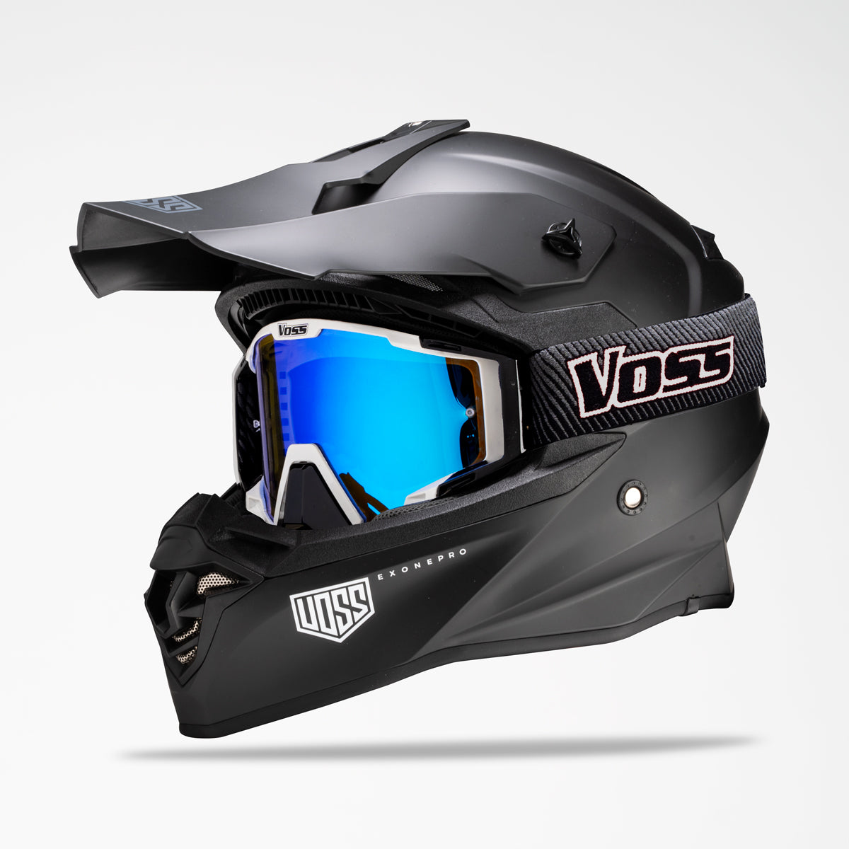 Voss 801 X1 Pro Dirt Blackout Helmet