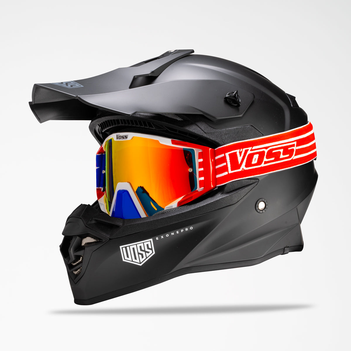 Voss 801 X1 Pro Dirt Blackout Helmet