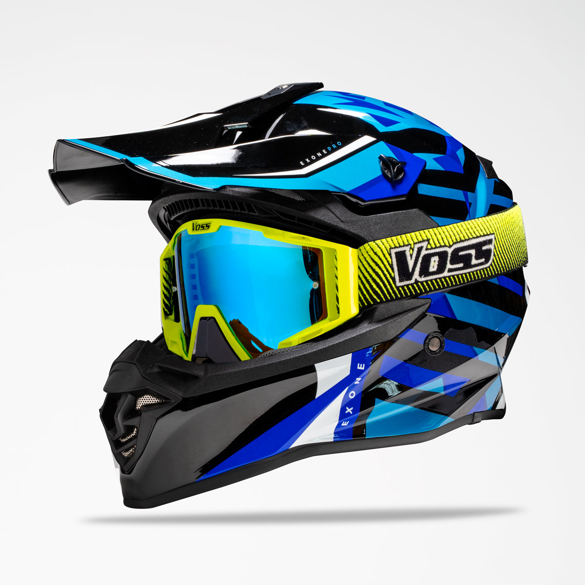Voss 801 X1 Pro Dirt Blue Chip Helmet