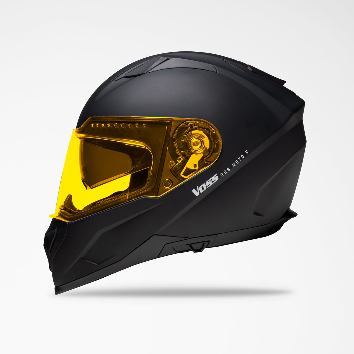 Voss 989 Moto-V Matte Black Helmet