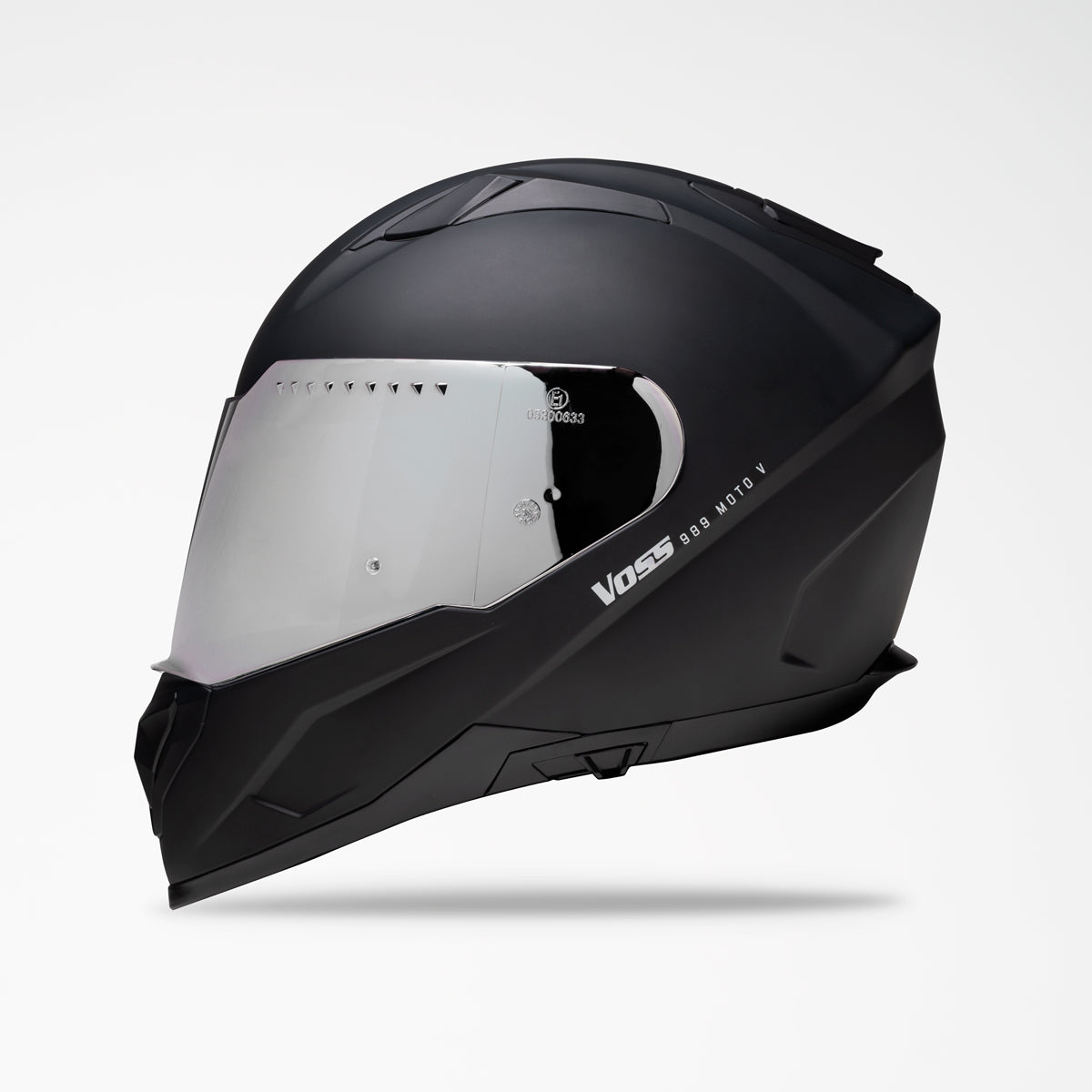 Voss 989 Moto-V Matte White Helmet