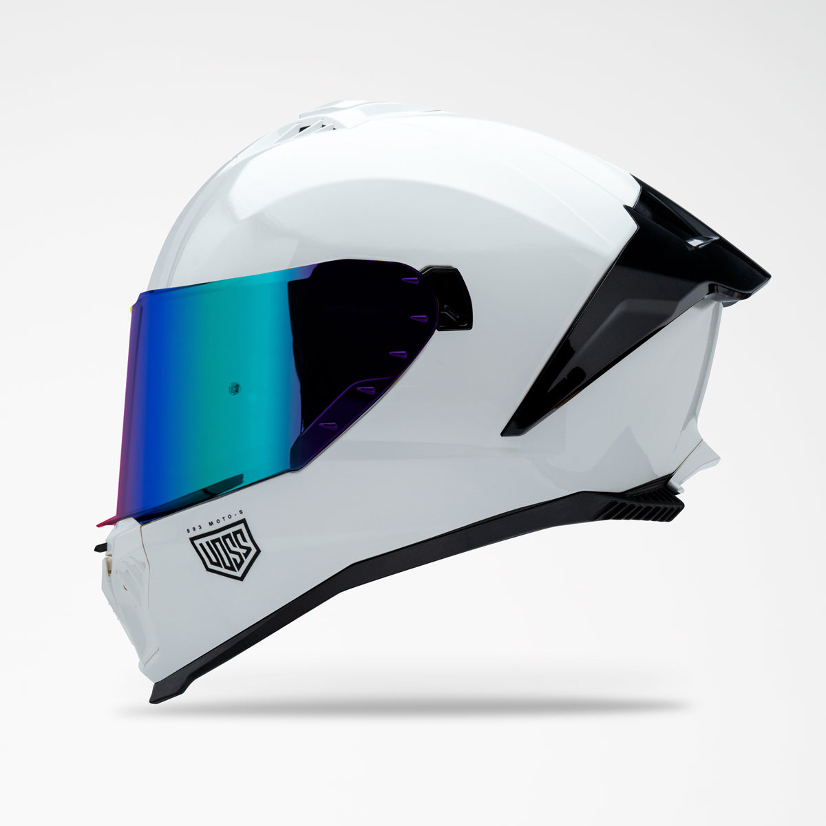 Voss 993 Moto-S Gloss White Helmet