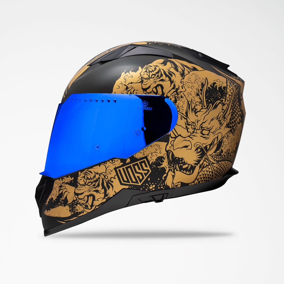 Casco Voss 989 Moto-V Gold Rei